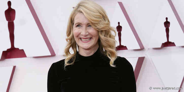 Laura Dern Wears Full Feather Skirt To Oscars 2021