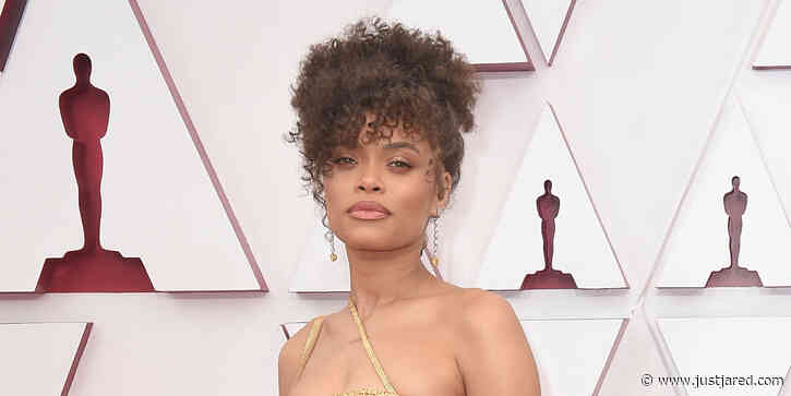 Andra Day Looks Gorgeous in Gold on Oscars 2021 Red Carpet