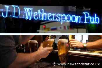 Revealed: Food hygiene ratings for every Wetherspoons branch in Cumbria - News & Star