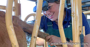 Next-gen veterinarian tackles large animal care