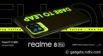 Realme 8 Pro Illuminating Yellow Variant Goes on Sale in India: Price, Specifications