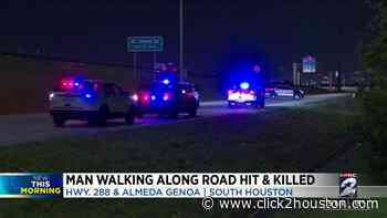 Man walking along road in south Houston hit, killed, police say - KPRC Click2Houston