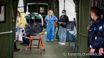First patient transferred to Sunnybrook's field hospital today