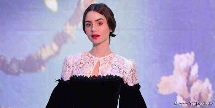 Lily Collins Visits Immersive Van Gogh Exhibit in Chicago Made Famous By 'Emily in Paris'