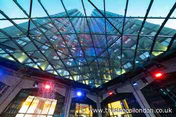 Stunning light show ignites Croydon's tallest building