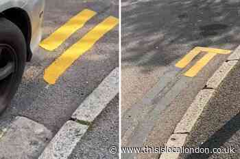 Crystal Palace: Vandal paints over yellow lines on street