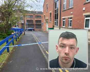 Police tape off Blackburn street as man attacked