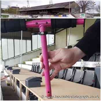 Chorley FC: 'Mindless idiot' thrown handle bars onto pitch