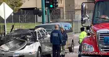 Fiery explosion destroys SUV parked near Lake St.; arson suspected