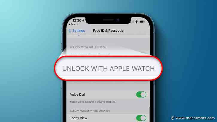 Apple Explains How Unlocking iPhone With Apple Watch Works