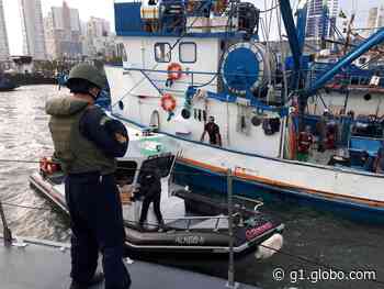 Operação conjunta é realizada para coibir ações ilícitas em embarcações no Porto de Santos - G1