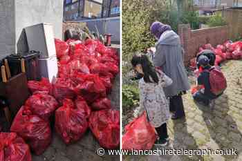 Amazing volunteers from 'Clean Street Posse' pick up 325 bags of rubbish