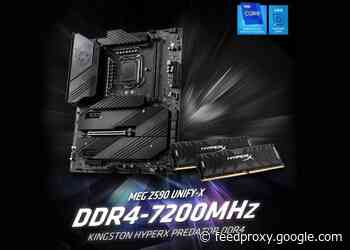 New DDR4 Overclocking World Record set at 7200MHz