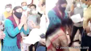 COVID-19: Noida families beg medical officer for Remdesivir, touch his feet, video goes viral