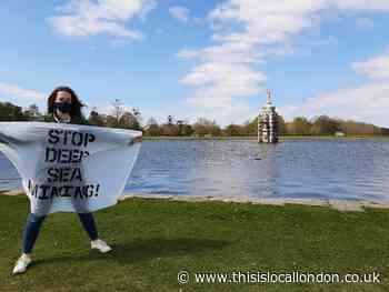 Greenpeace protest in Teddington against deep sea mining