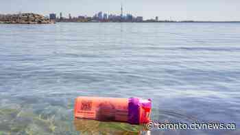 Why you might see orange waters bottles floating in Lake Ontario