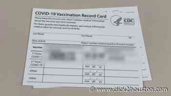 Houston officials, FBI warn against use of fake vaccination cards - KPRC Click2Houston