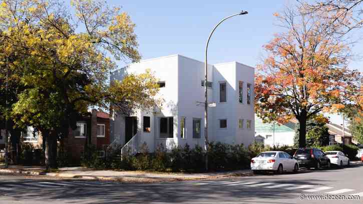 Park Ex House in Montreal has voids that flood its basement with light