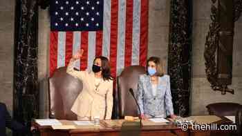 Harris and Pelosi make history at Biden's first address to Congress