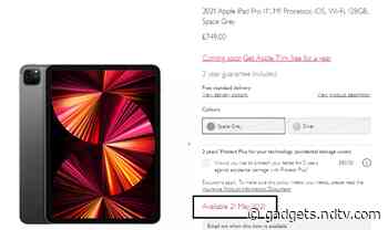 iPad Pro (2021) Models, 24-Inch iMac Listed to Be Available on May 21 via UK Retail Site