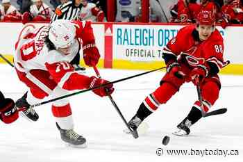 Teravainen produces as Hurricanes top Red Wings 3-1