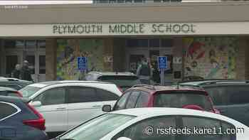 Parents welcome students back to Plymouth Middle School