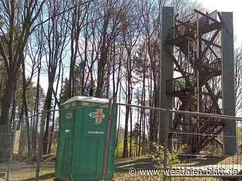 Sanierungsarbeiten an Bauwerk im Wiehen laufen: Turm wird höher - Pr. Oldendorf - Westfalen-Blatt