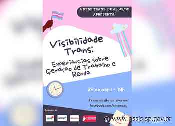 Secretaria da Saúde promove live sobre visibilidade trans - Prefeitura de Assis