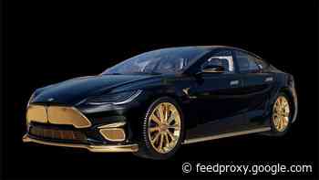 Gold covered Tesla Model S Plaid costs nearly $300,000