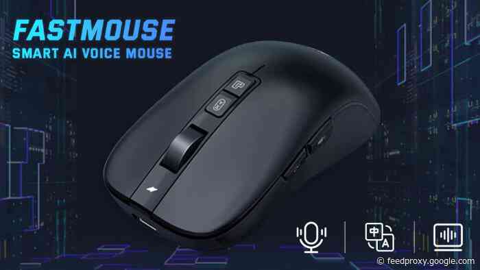FastMouse smart AI powered mouse allows you to use voice commands and dictate in over 100 languages