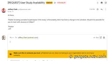 Gmail Gets ‘External’ Label to Identify Emails With Recipients From Outside Your Google Workspace Organisation