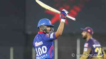 IPL: Prithvi Shaw hits 82 off 41 balls Delhi Capitals beat Kolkata Knight Riders