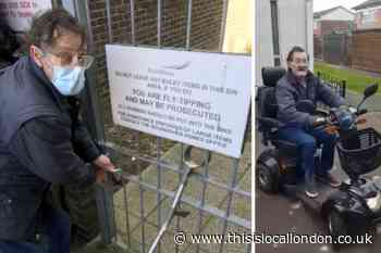 Man left without mobility scooter for weeks due to locked gate