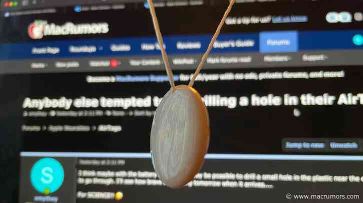 It's Possible to Drill a Hole Through an AirTag