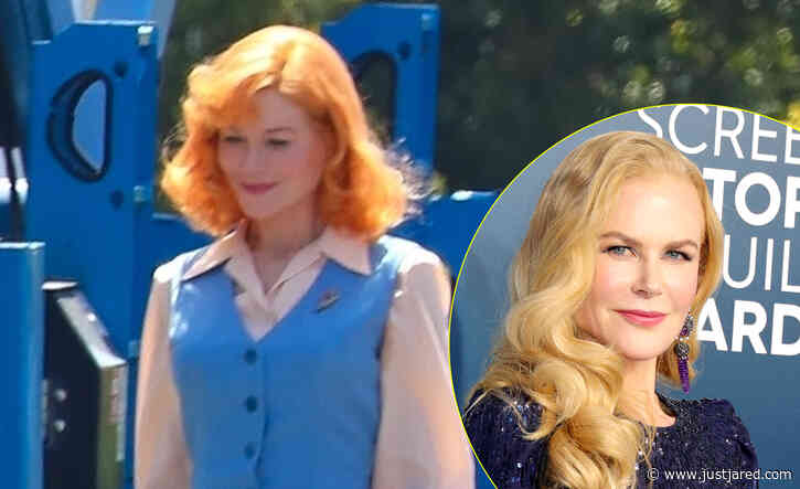 Nicole Kidman Spotted with Lucille Ball's Iconic Red Hair in New 'Being the Ricardos' Set Photos