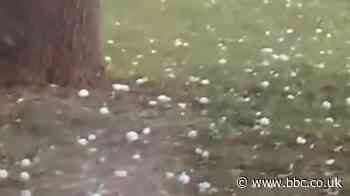 Hail size of tennis balls pummels parts of US