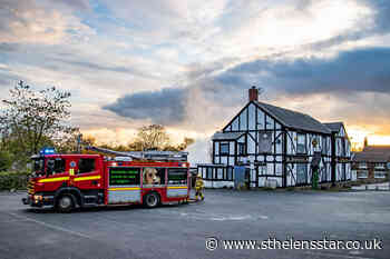 Fire at site of Stork Inn on Main Street, Billinge - St Helens Star