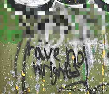 Shock at racist graffiti sprayed at home of football club - St Helens Star
