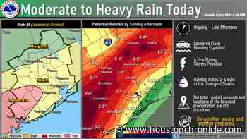 Flooded roads hinder Friday commute in NW Houston, north Harris County - Houston Chronicle