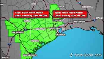 TIMELINE: Flash Flood Watch continues — here's when you can expect the rain to go away - KHOU.com