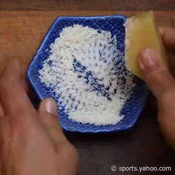 This gadget doubles as a grater and a plate to reduce messes - Yahoo Sports