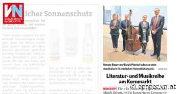 Literatur- und Musikreihe am Kornmarkt - Vorarlberger Nachrichten | VN.AT
