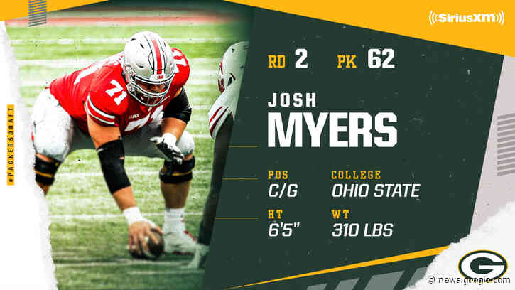 2021 NFL Draft: Packers select Ohio State C/G Josh Myers in the second round, No. 62 overall - Packers.com