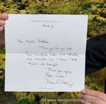 UCL student from Preston receives letter from Sir David Attenborough