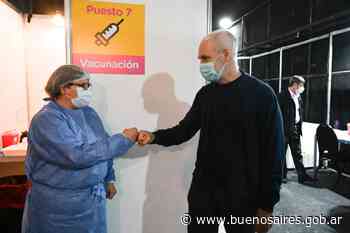Rodríguez Larreta visitó el vacunatorio del Centro Cultural Recoleta - buenosaires.gob.ar