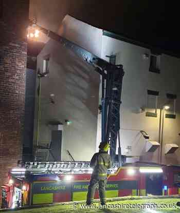 10 fire engines, including Blackburn's stinger and command unit sent to tackle commercial building blaze