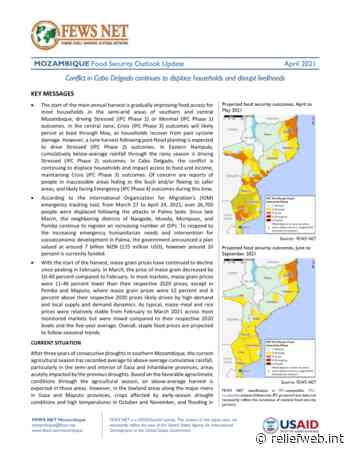 Mozambique Food Security Outlook Update, April 2021 - Mozambique - ReliefWeb