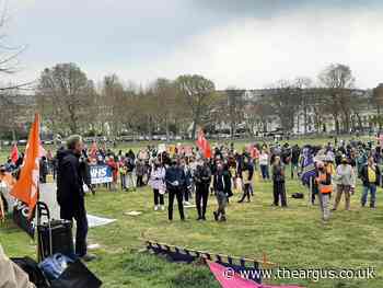 Brighton Kill the Bill protest gathers at The Level