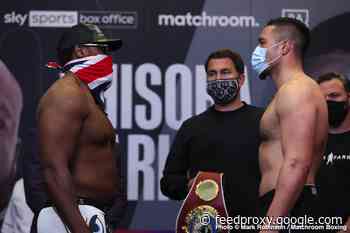 Chisora 250.5 vs. Parker 241.1 – weigh-in results