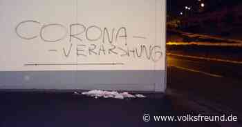 Schweigemärsche und Graffiti: Corona-Leugner in Bitburg, Prüm und Daun - Trierischer Volksfreund